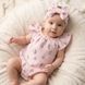 Боді + пов'язка для дівчинки Babystartex, муслін, рожеве/гілочки, Дівчинка, 56-62
