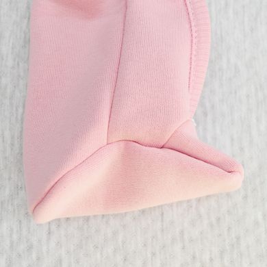 Теплый комбинезон на молнии для малышей Minikin, тринитка с начесом, розовый, Девочка, Розовый, 68