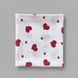 Пелюшка муслінова 2 шари BabyStarTex, 80x90 см, біла/червоні серця великі та дрібні, Унісекс, 90х80