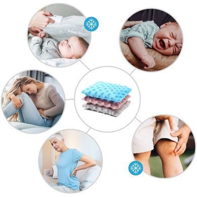 Грелка из косточек вишни и ароматом лаванды Babyono, Унисекс, серый