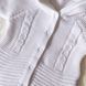 В'язаний комбінезон з капюшоном однотонний Mari-Knit 0706, Унісекс, Білий, 68