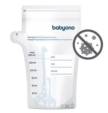 Пакеты для хранения грудного молока с индикатором температуры Babyono, 1уп/30шт