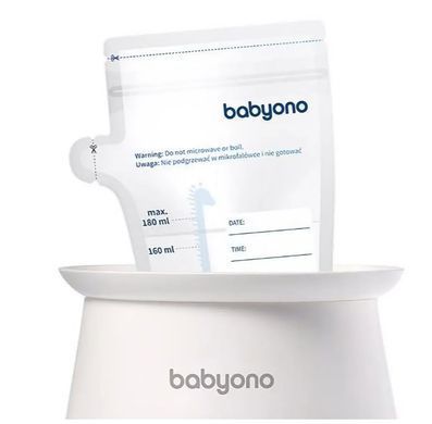 Пакеты для хранения грудного молока с индикатором температуры Babyono, 1уп/30шт