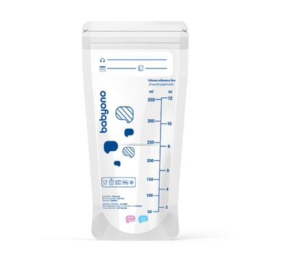 Пакети для зберігання грудного молока з індикатором температури Babyono, 1уп/30шт