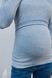Теплий гольф з трикотажу рубчик для вагітних та годуючих Penny Yula mama, блакитний, M