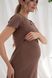 Спортивное платье для беременных и кормящих Jetty Yula mama, мокко, S