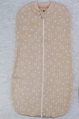 Пеленка-кокон на молнии Simple 2024 Minikin, интерлок, розовый молочный, Девочка, 56-62