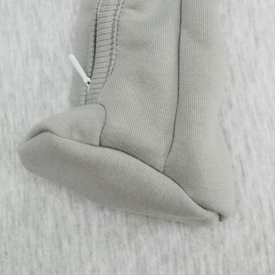 Теплий комбінезон на блискавці для малюків Minikin, тринитка з начосом, сірий, Унісекс, сірий, 68