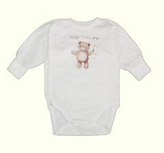 Боди для новорожденных Baby Bear Minikin, футер, молочный, Унисекс, 56