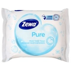 Влажная туалетная бумага Zewa Pure, 1уп/42шт