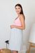 Ночная сорочка для беременных и кормящих SELA Юла Мама, серый/розовый, M