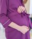 Домашний комплект для беременных и кормящих мам (сливовый), кулир, 42-44