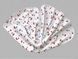 Плед летний муслиновый BabystarTex 100*80 см, вишеньки, Девочка, 100*80