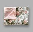 Плед детский из плюша Babystartex, розовый/розы
