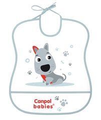 Слюнявчик пластиковий м'який Canpol Babies 2/919, песик, Унісекс
