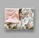 Плед детский из плюша Babystartex, розовый/розы, Девочка, 100*80, без утеплителя