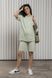 Трендовый костюм футболка и шорты для беременных и кормящих Mikaela Yulla mama, светлая оливка, S