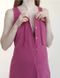 Сорочка на роды в родзал (темно-розовая), кулир, 42-44