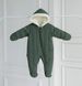 Теплый зимний комбинезон для детей Iceberg Kids Fantasy, оливка, Унисекс, 68