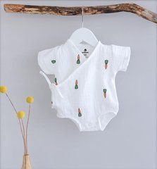 Боди-кимоно из муслина Bon Voyage Minikin, муслин, молочный оранжевый, Унисекс, 56