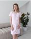 Сорочка для беременных и кормящих MOMDAY (пастельный розовый), кулир, 50-52