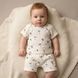 Комплект муслиновый футболка и шорты Babystartex, муслин, одуванчики, Мальчик, 56-62