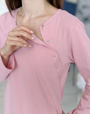 Комплект піжама штани та лонгслів Крапельки (рожевий), стрейч-кулір, 50-52
