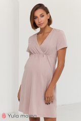 Ночная сорочка для беременных и кормящих ALISA LIGHT Юла Мама, светлый капучино, M