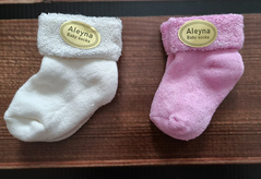 Носочки для новорожденных BabyStarTex, махра, девочка