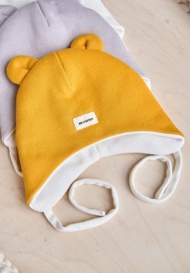 Шапочка демісезонна осінь/весна Teddy Kids Fantasy, гірчиця, Унісекс, 40-44