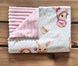 Плед детский из плюша Babystartex, розовый/кролики в розовой одежде, Девочка, 100*80, без утеплителя