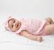 Боді + пов'язка для дівчинки Babystartex, муслін, рожеве/серця, Дівчинка, 56-62