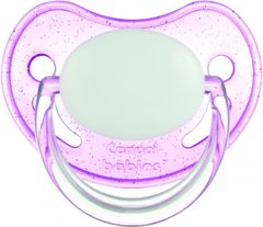 Пустушка латексна анатомічна Basic Canpol Babies, 0-6 міс, Дівчинка, Рожевий, Анатомічна