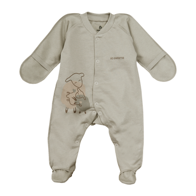 Комбінезон для немовлят Теплі обійми Minikin, футер, Унісекс, кавово-сірий, 56