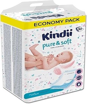 Детские одноразовые пеленки Kindii Pure Soft 60х40, 1уп/30шт