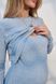 Cукня з теплого трикотажу для вагітних та годуючих Lively Yula mama, блакитне, S