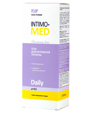 Гель для интимной гигиены Intimo+med Daily для ежедневного ухода, 200мл, 200 мл