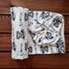 Простынь для детской кроватки на резинке Babystartex, 120х60см, фланель, белая/мишка It's a Boy, Мальчик