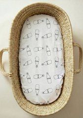 Наматрасник непромокаемый в коляску BabyStarTex, 35х75см, белый/бутылочки Milk, Унисекс, для коляски