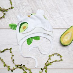 Чепчик Авокадо Minikin, интерлок, 41, молочный зеленый