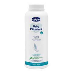 Тальк защитный Baby Moments с рисовым крахмалом Chicco, 150г, 150г