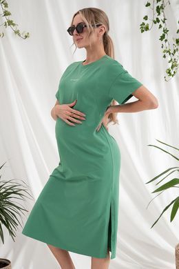 Сукня-футболка для вагітних та годуючих Rima Yula Mamma, зелена, S