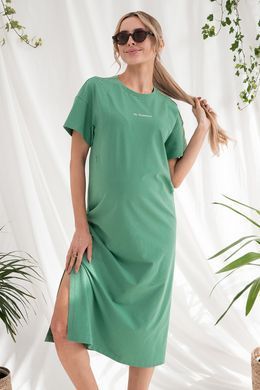 Сукня-футболка для вагітних та годуючих Rima Yula Mamma, зелена, S