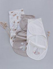 Пеленка-кокон для новорожденных на липучке Sweet Dreams Minikin, интерлок 1шт, Унисекс, молочный, 56-62