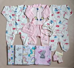 Готовый набор одежды для девочкиMinikin-Баранчик, интерлок + сумка в ПОДАРОК, р.56-62, №22, Девочка, 56-62