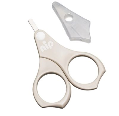 Ножницы безопасные для новорожденных Nip 0+, Унисекс, серый