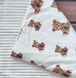 Теплий конверт-плед зі знімним синтепоном та бантом BabyStarTex, молочний плюш/ведмедики коричневі, Унісекс, 90х80