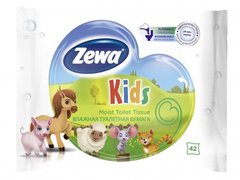 Дитячий вологий туалетний папір Zewa Kids, 42 шт