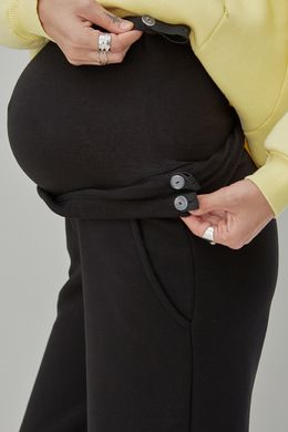 Теплі штани для вагітних із щільного трикотажу з начосом LIS Yula mama TR-43.111 , S