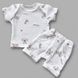 Комплект муслиновый футболка и шорты Коалы Babystartex, муслин, Унисекс, 56-62